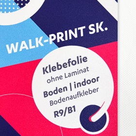 Fußbodenfolie Walk-Print