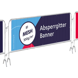 Absperrgitter Banner Netzplane