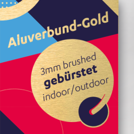 Aluverbund gold gebürstet, B2