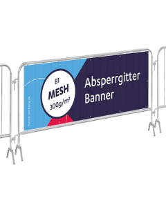 Mesh Banner, 5er-Set für Absperrgitter 215 x 73 cm